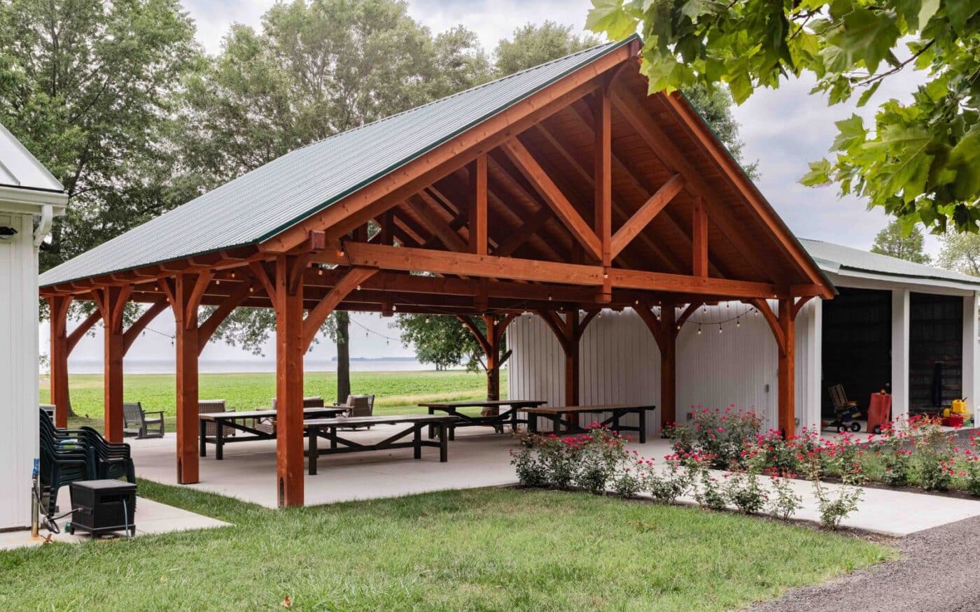 38x30 Kingston Pro Timber Frame Pavilion