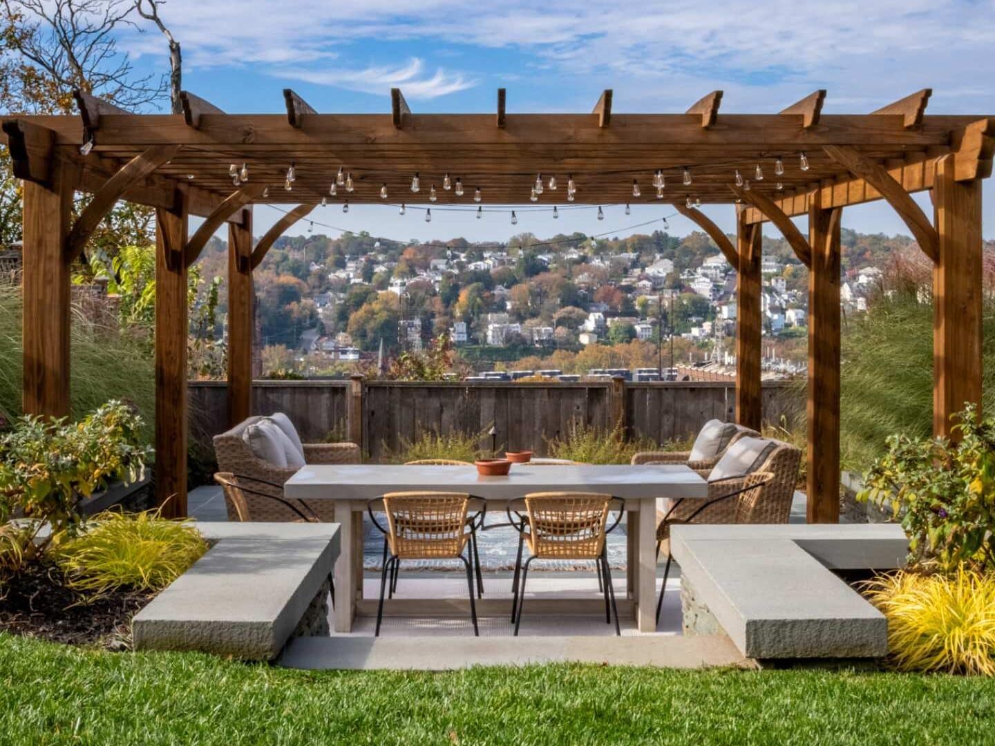 Pergola Sizes 1 View of Cherokee Pergola to showcase possible sizes