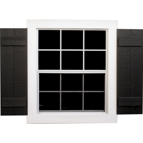 Windows and Shutter Options 5 Classic wide shutters with black shutters and white frame