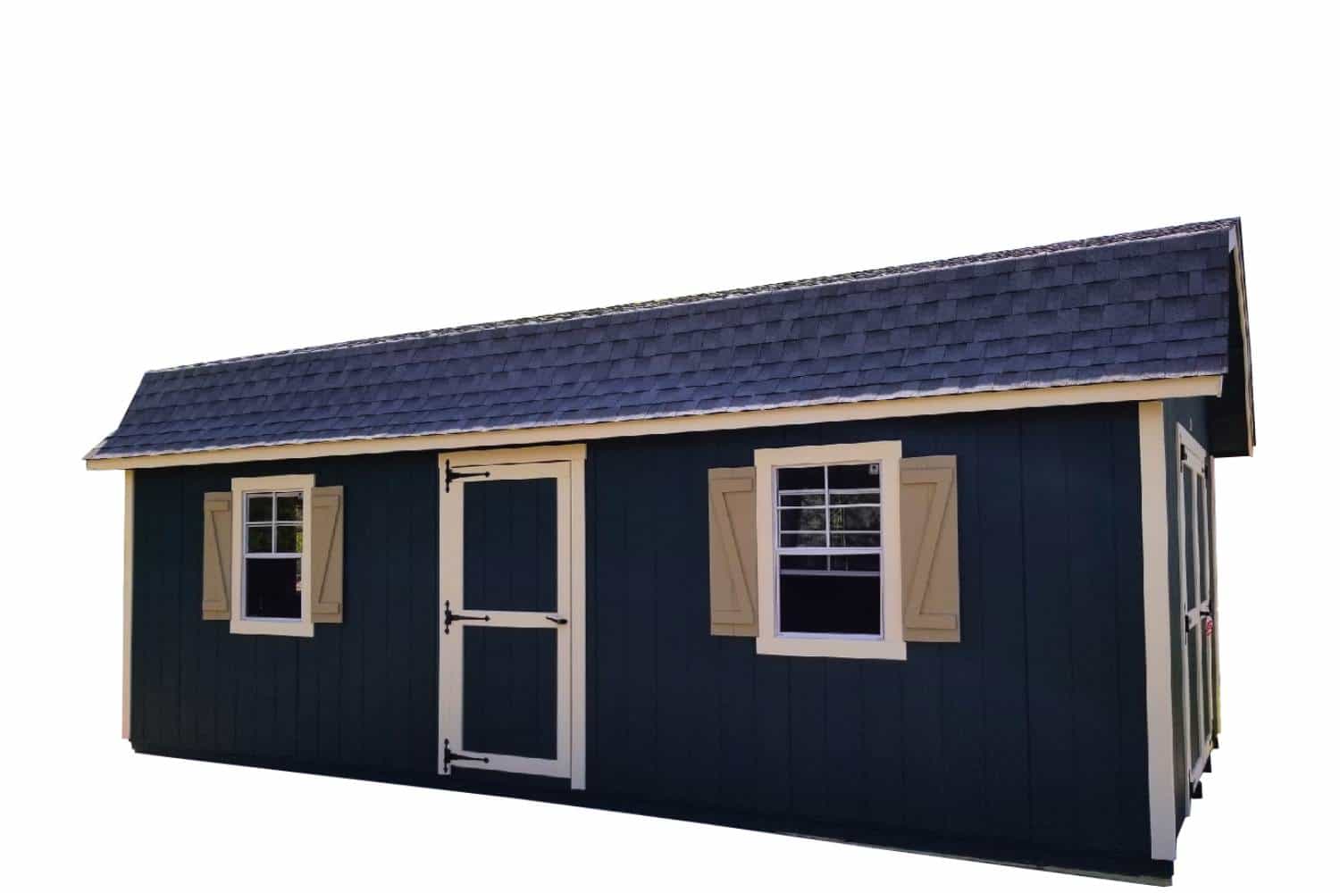 The Designer High Barn Shed 50 Blue Designer High Barn Shed with no background