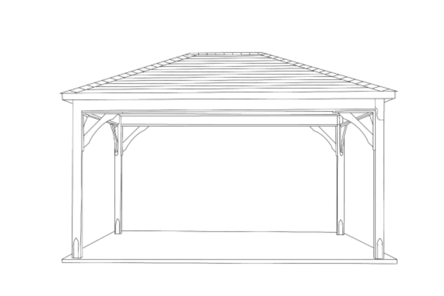 Lakefront wireframe with higher transparency