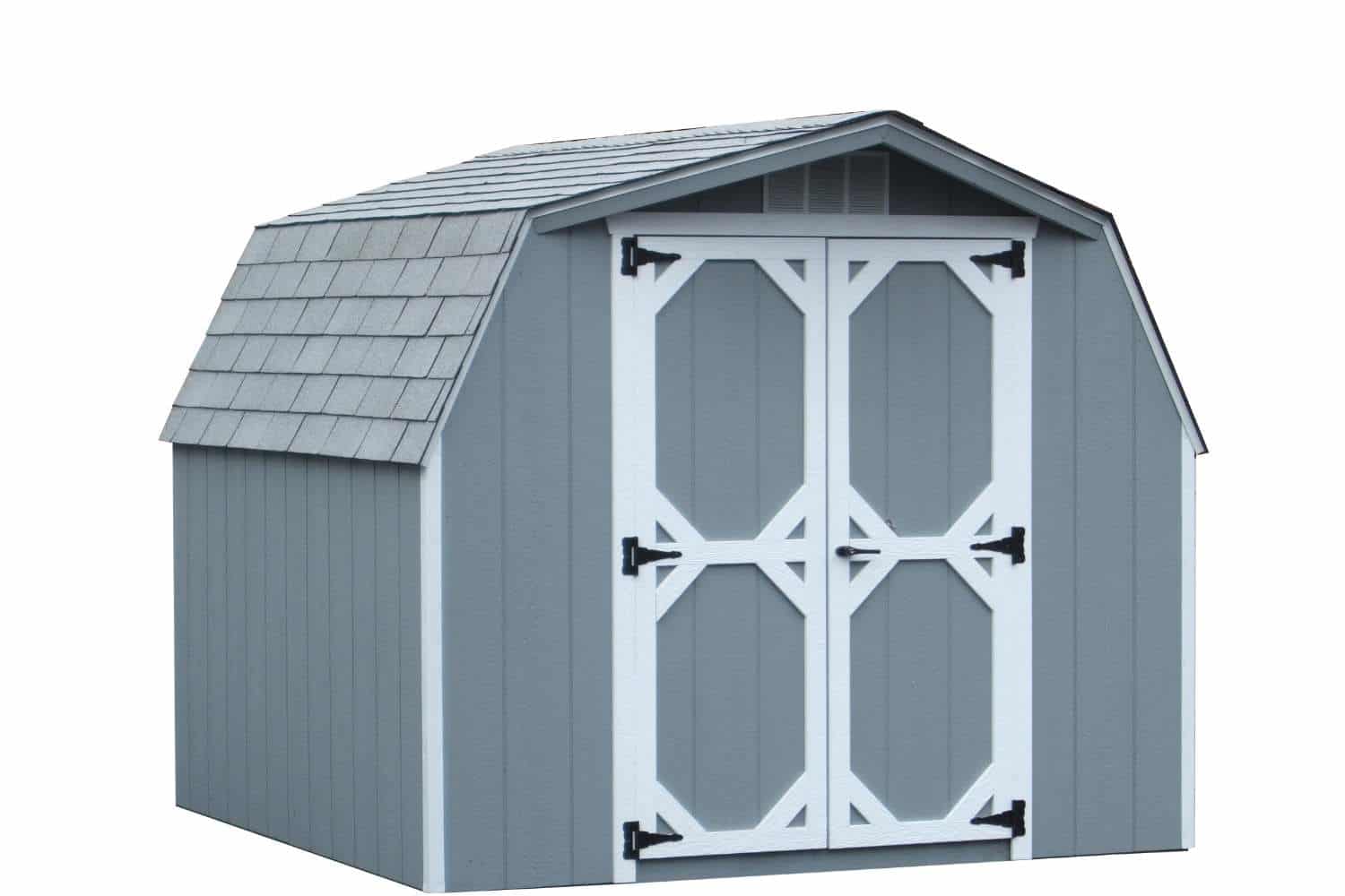 The Mini Barn Shed 48 Blue and white mini barn shed cut out with no background
