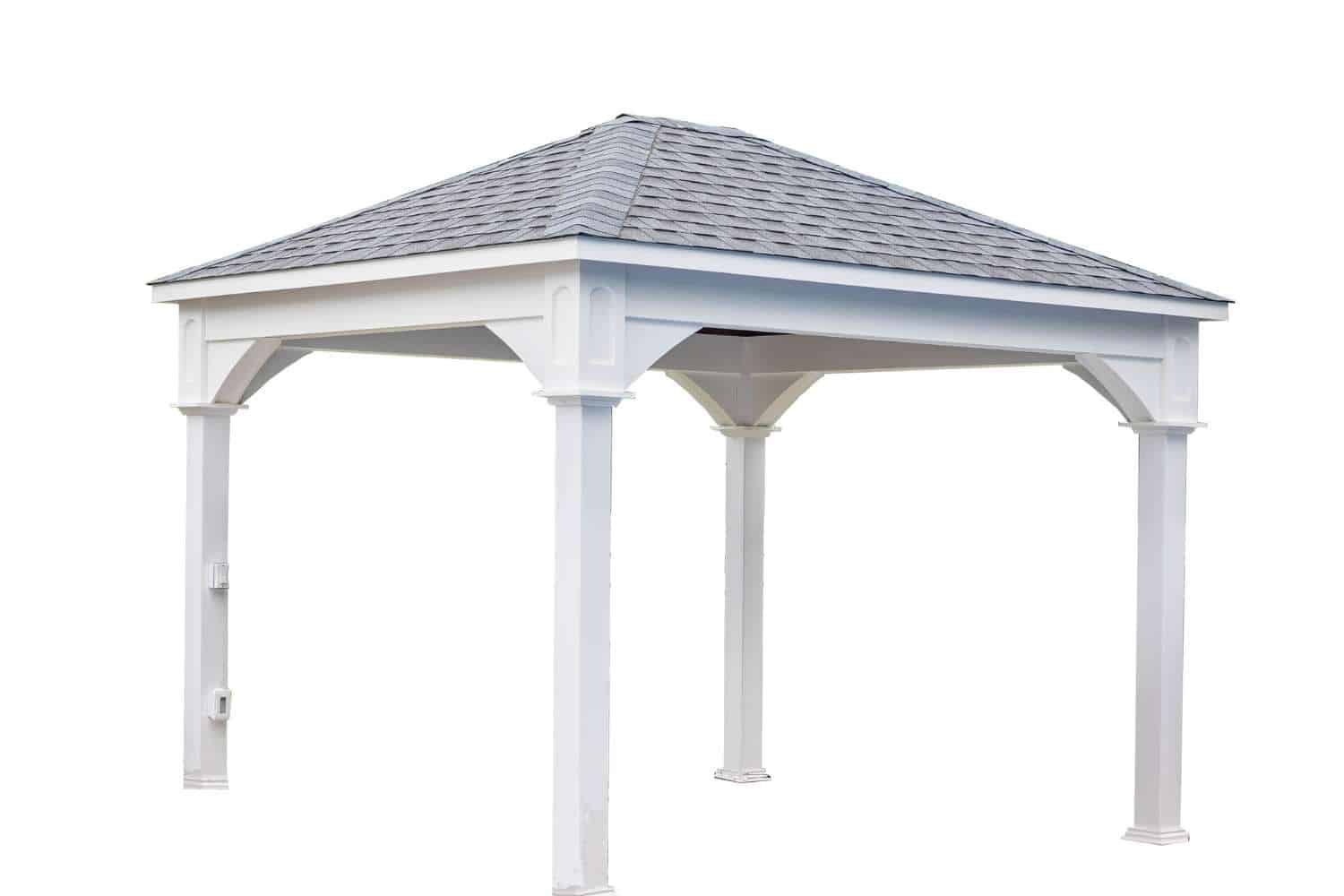 Montford Vinyl Pavilion with no background and asphalt shingle roof