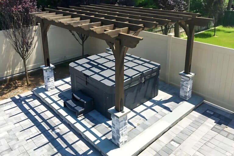 Projects 11 Aerial of 10x12 Cherokee Pergola
